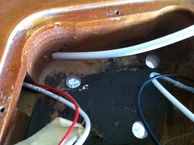 Gibson Les Paul Classic goldtop wiring cavity