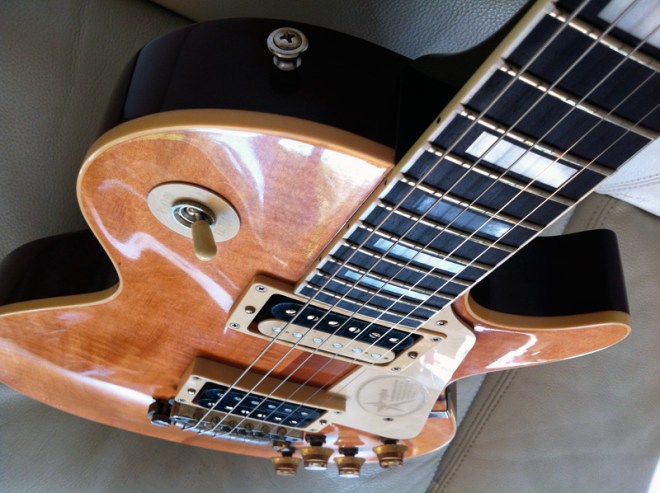 Marc Bolan Les Paul VOS body angle